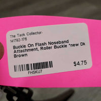 Buckle On Flash Noseband Attachment, Roller Buckle *new
