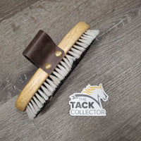 Wood Handle Soft Brush Nylon Handle Foam Center *gc, mnr dirt, stains, hair, bent bristles, marker, torn foam
