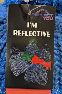 Reflective Touque with Pom Pom *new