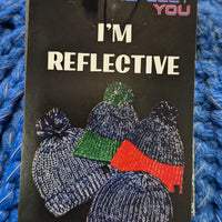 Reflective Touque with Pom Pom *new