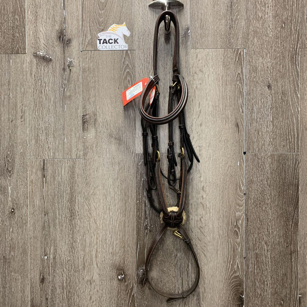 FS Rsd Monocrown Figure 8 Bridle *vgc/gc, clean, residue, hairy, sticky spots, pulled lining, dirty fleece, scraped edges