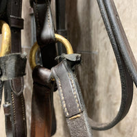 FS Rsd Monocrown Figure 8 Bridle *vgc/gc, clean, residue, hairy, sticky spots, pulled lining, dirty fleece, scraped edges
