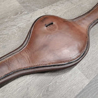 Sm Belly Girth, 2x Els *NO Center D Ring, dirt, torn elastics, stains, rubs, stiff, older
