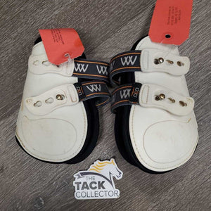 Hind Boots, tabs *gc, clean, discolored, scrapes, stains, faded, hairy, mnr holey edges