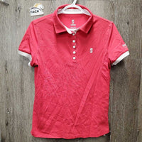 SS Polo Shirt, 1/4 Button Up *vgc
