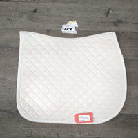 Quilt Jumper Saddle Pad, 1x piping *vgc, clean, stained, mnr hair, pills
