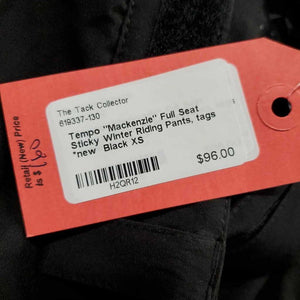"Mackenzie" Full Seat Sticky Winter Riding Pants, tags *new