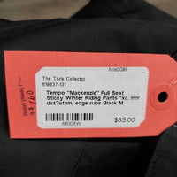 "Mackenzie" Full Seat Sticky Winter Riding Pants *xc. mnr dirt?stain, edge rubs
