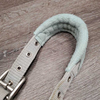Fleece & Nylon Halter, snap, adj, breakaway *gc, discolored, v.stained, clumpy, hairy
