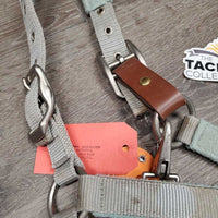 Fleece & Nylon Halter, snap, adj, breakaway *gc, discolored, v.stained, clumpy, hairy

