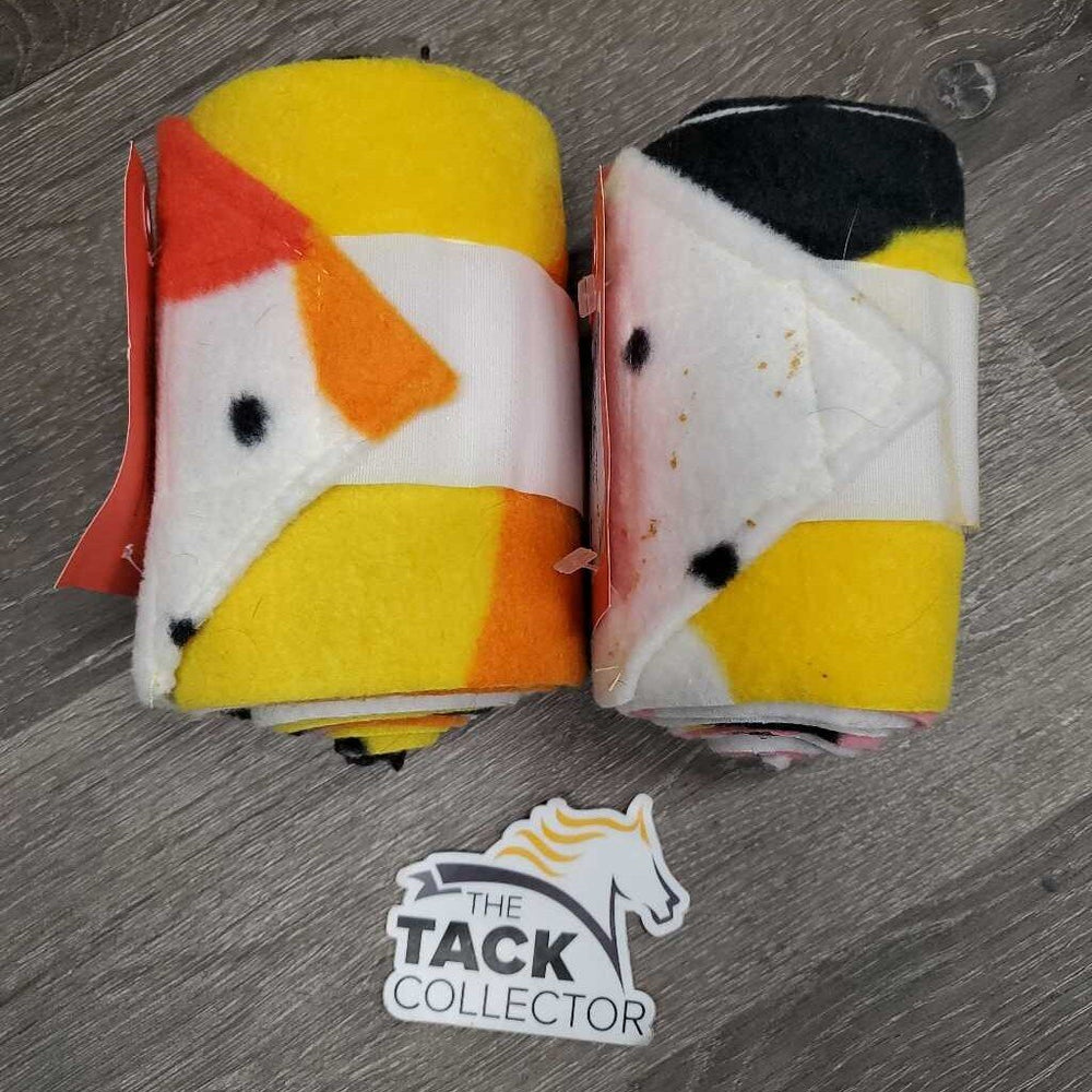 2 Thin Fleece Polo Wraps *xc, mnr gunk?dirt & stains