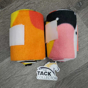 2 Thin Fleece Polo Wraps *xc, mnr gunk?dirt & stains