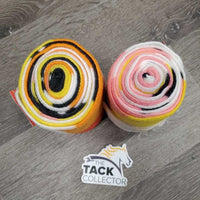2 Thin Fleece Polo Wraps *xc, mnr gunk?dirt & stains
