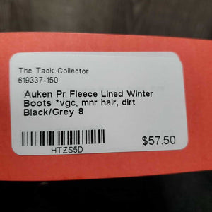 Pr Fleece Lined Winter Boots *vgc, mnr hair, dirt