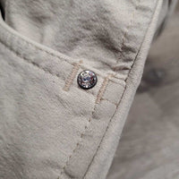 Full Seat Breeches *gc/fair, seat: stretched & v.stained seat, hair, dingy, pilly, holey ankle edges, hairy velcro
