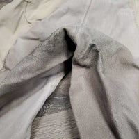 Full Seat Breeches *gc/fair, seat: stretched & v.stained seat, hair, dingy, pilly, holey ankle edges, hairy velcro
