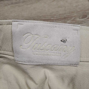 Full Seat Breeches *gc/fair, seat: stretched & v.stained seat, hair, dingy, pilly, holey ankle edges, hairy velcro