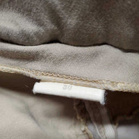 Full Seat Breeches *gc/fair, seat: stretched & v.stained seat, hair, dingy, pilly, holey ankle edges, hairy velcro
