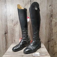 Field Boots, Zips *vgc, dirt, rubs, curled inner lining-R, heels rubs, mnr stretched elastic & loose threads
