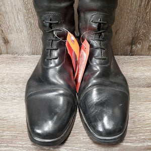 Field Boots, Zips *vgc, dirt, rubs, curled inner lining-R, heels rubs, mnr stretched elastic & loose threads