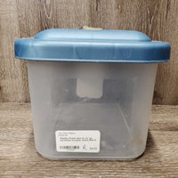 Plastic Box & Lid *gc, scratches, scrapes, stains
