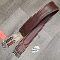 Leather Girth, 1x els *gc, creases, mnr scratches, hair, rubs, scraped edges, stains, older

