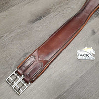 Leather Girth, 1x els *gc, creases, mnr scratches, hair, rubs, scraped edges, stains, older
