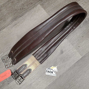 Thin Vinyl?Leather Girth, 1x els *vgc, clean, stiff, mnr stains & scratches