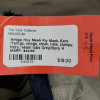 Hvy Mesh Fly Mask, Ears *fari/gc, snags, clean, rubs, clumpy, hairy, seam rubs
