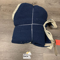 Cotton Scrim Sheet *gc, dirt, shrunk, stains, puckers, mnr repairs, marker, hairy, shavings/hay, threads
