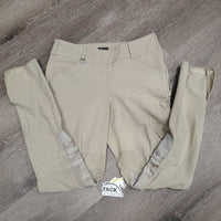 Side Zip Breeches *fair, v.stretched & puckered, discolored seat & legs, stains, v.weak velcro, edge rubs
