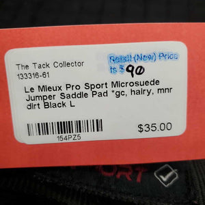 Microsuede Jumper Saddle Pad *gc, hairy, mnr dirt