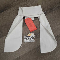 Cotton Stock Tie, velcro collar *gc, seam & edges: stains/discolored, untied
