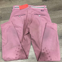 Hvy Euroseat Breeches *gc/fair, snags, rubs, pills, stains, v.discolored seat legs, curled inner waist
