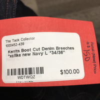 Boot Cut Denim Breeches *xc/like new
