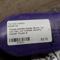 Plastic Handle Dandy Brush *gc, mnr hair, cut bristles, scruffs, marker
