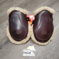 Hind Leather Sheepskin Boots *vgc, clean, v. mnrr hair, scuffs, slightly clumpy fleece
