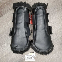 Closed Front & Hind Boots, velcro *gc/fair, clean, v.clumpy, hairy, faded, velcro: curled, hairy & weak