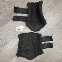 Closed Front & Hind Boots, velcro *gc/fair, clean, v.clumpy, hairy, faded, velcro: curled, hairy & weak
