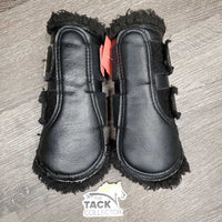 Closed Front & Hind Boots, velcro *gc/fair, clean, v.clumpy, hairy, faded, velcro: curled, hairy & weak
