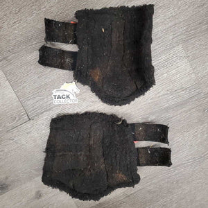 Closed Front & Hind Boots, velcro *gc/fair, clean, v.clumpy, hairy, faded, velcro: curled, hairy & weak
