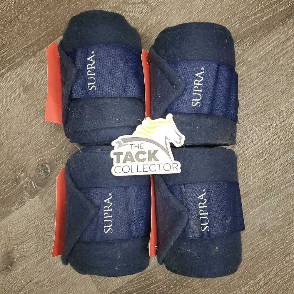 4 Fleece Polo Wraps *gc, mnr dirt/stained edges, hairy, clumpy