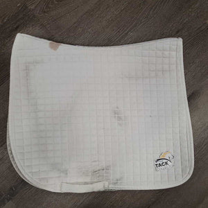 Quilt Jumper Saddle Pad *gc, stained, hair, pilly, rubbed torn binding