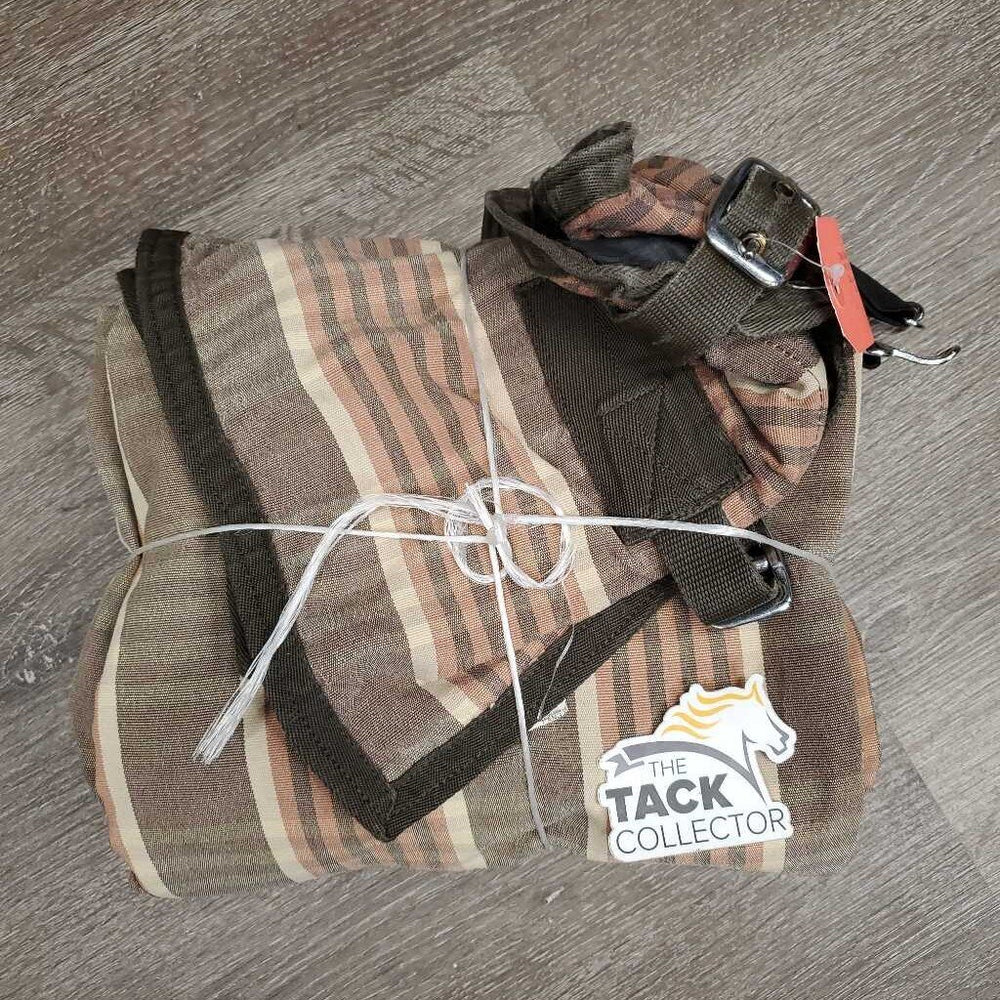 Cotton Stable Sheet, 0 tail, 1 leg *gc, hairy, threads, pills, repairs, faded, mnr stain, lining tears, film