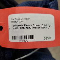 Fleece Cooler, 0 tail *gc, tears, dirt, hair, threads
