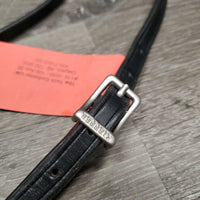 Dressage Crank Noseband, Flash *NO Chin strap - buckles, like new, mnr stain
