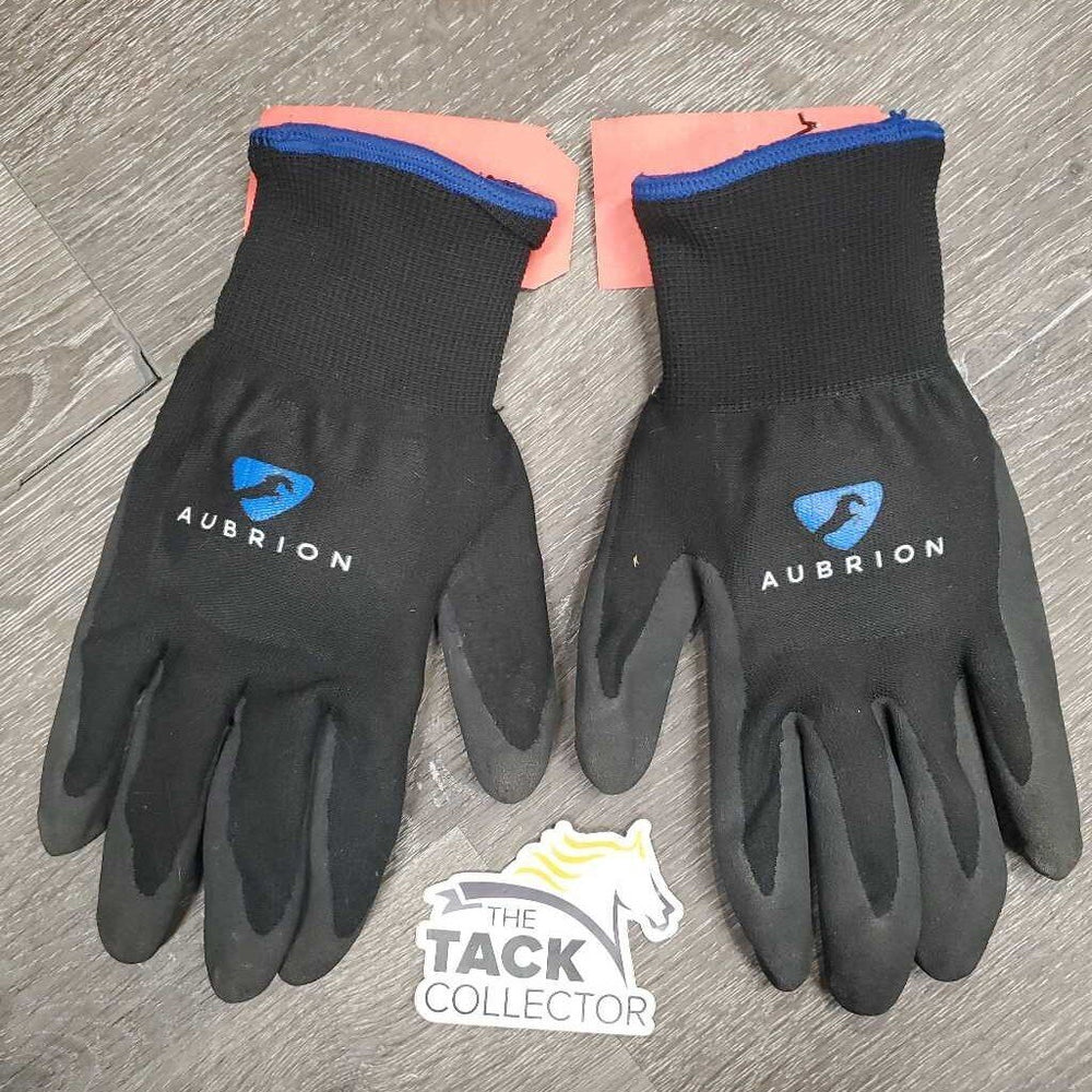 Pr Work - Yard Gloves, Rubber Bottoms *gc, mnr snags, threads, dirt, rubs & pills