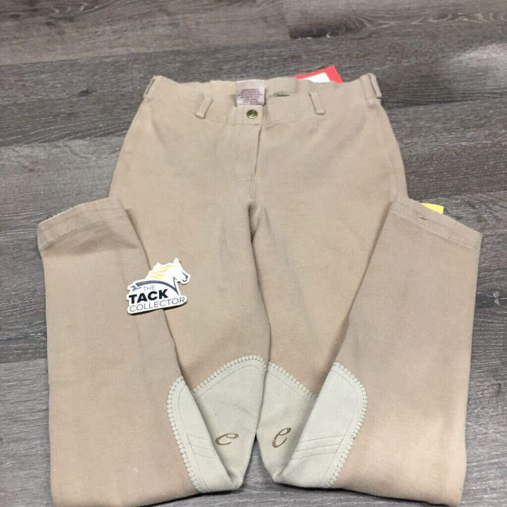 Hvy Cotton Breeches, Pull On *gc, older, mnr seat rubs & pills, puckers & faded, v.folded & peeling elastic