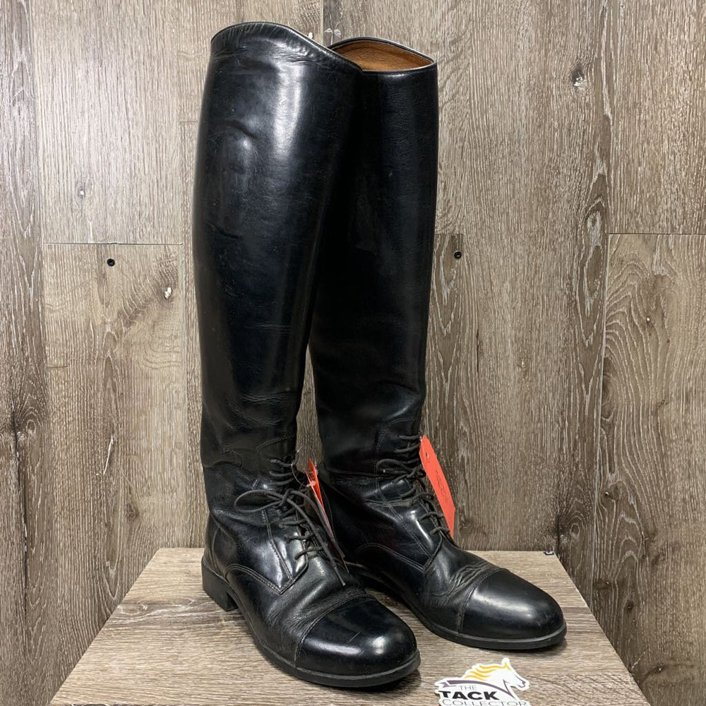 Pr Field Boots, Pull On *gc/fair, rubs, creases, torn elastic