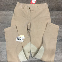 Hvy Cotton Breeches, Pull On *gc, seat rubs & pills, peeling ankles